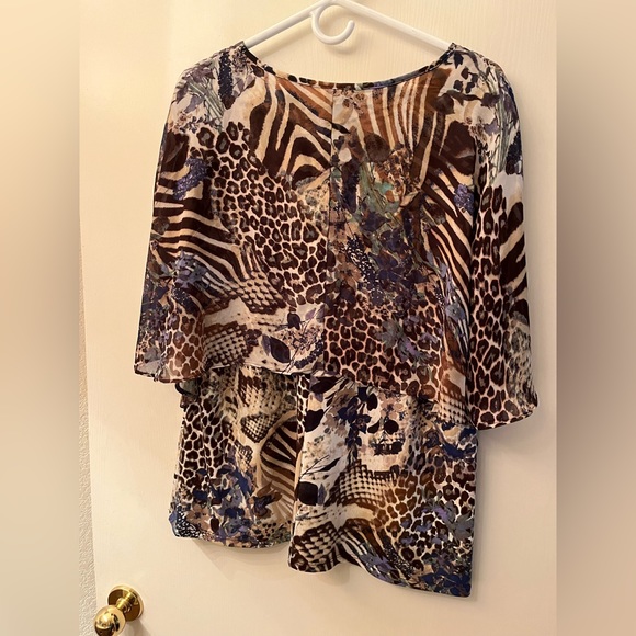 Layered Summer Blouse EUC - Picture 2 of 2